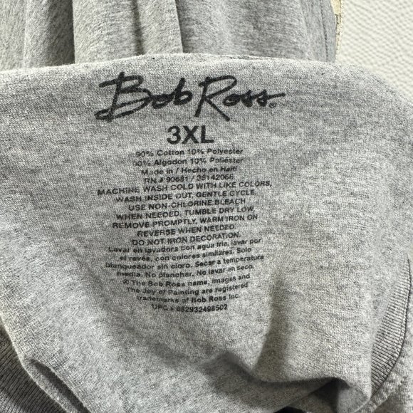 Bob Ross Men's T-Shirt Ever Make a Mistake in Life? Let's Make Them Birds 3XL - Picture 5 of 5